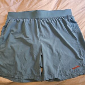 Brooks Sherpa 7"  Blue Running Shorts